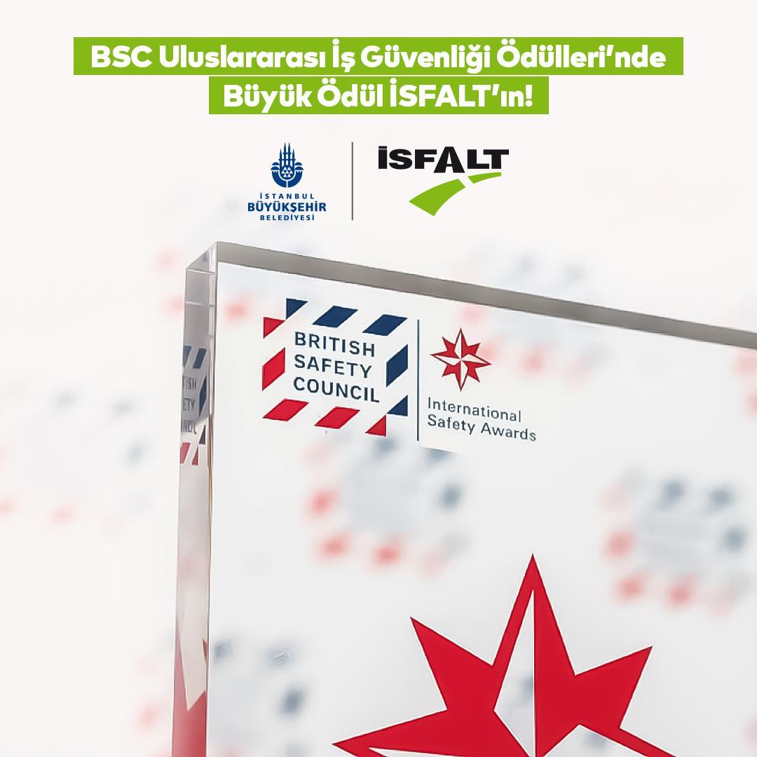 World-Renowned Institution Awards İSFALT with a Prestigious Prize